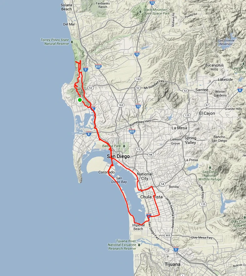 Kind of meandered my way around San Diego.