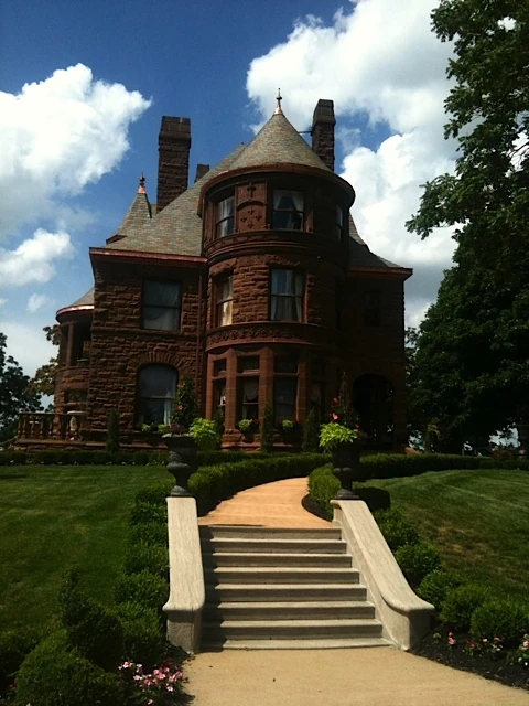 One of the houses on the course.