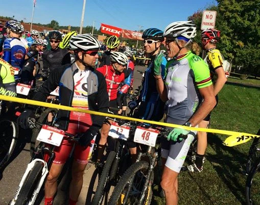 Brian Matter, the winner, and me, at the start.