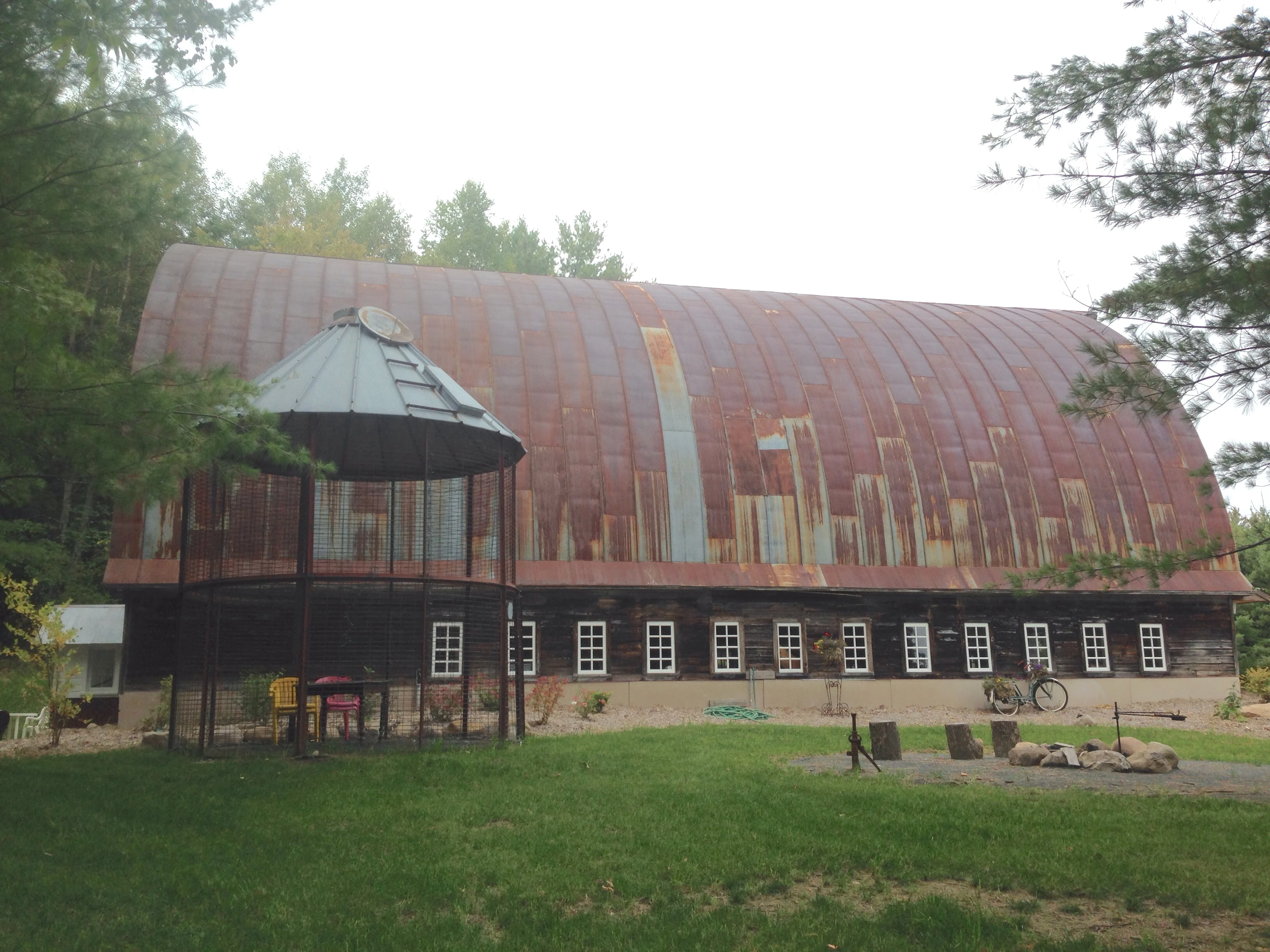 We stopped at Dennis&rsquo; friend&rsquo;s place on Cable Lake. He has this incredible barn on his property.