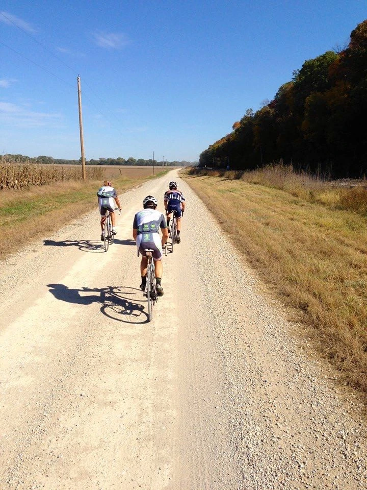 The gravel is pretty smooth right now. I just ride my road bike back and forth.