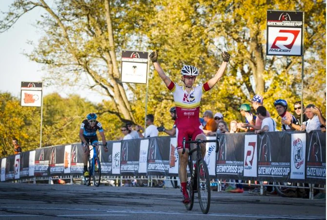 Brian Matter winning the UCI race on Sunday in St. Louis. 