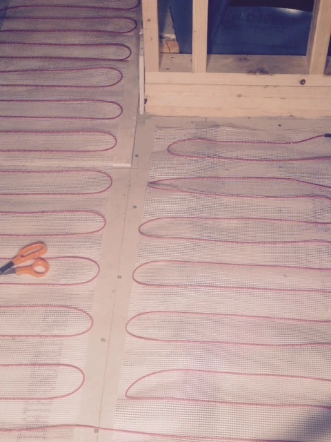 In floor heating mat.