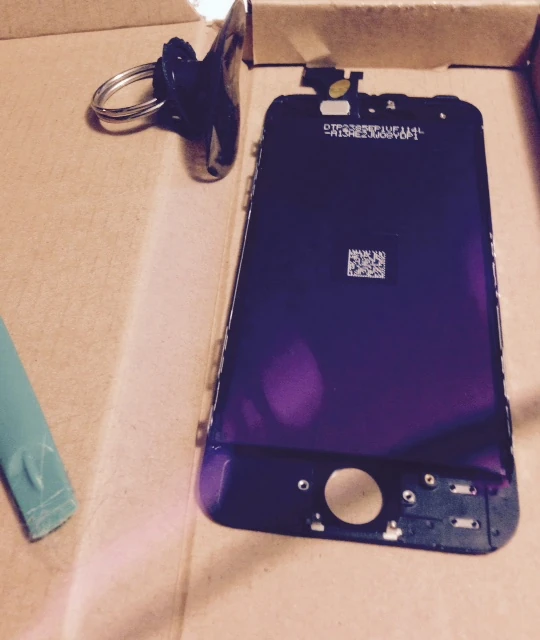 New screen. You can see how jacked up my camera is.