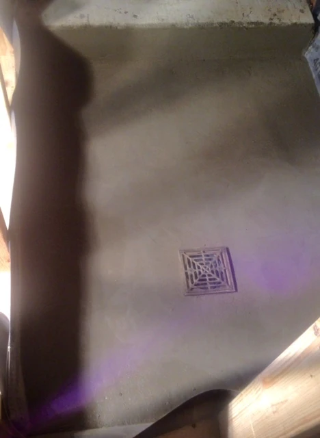 Finished shower pan.