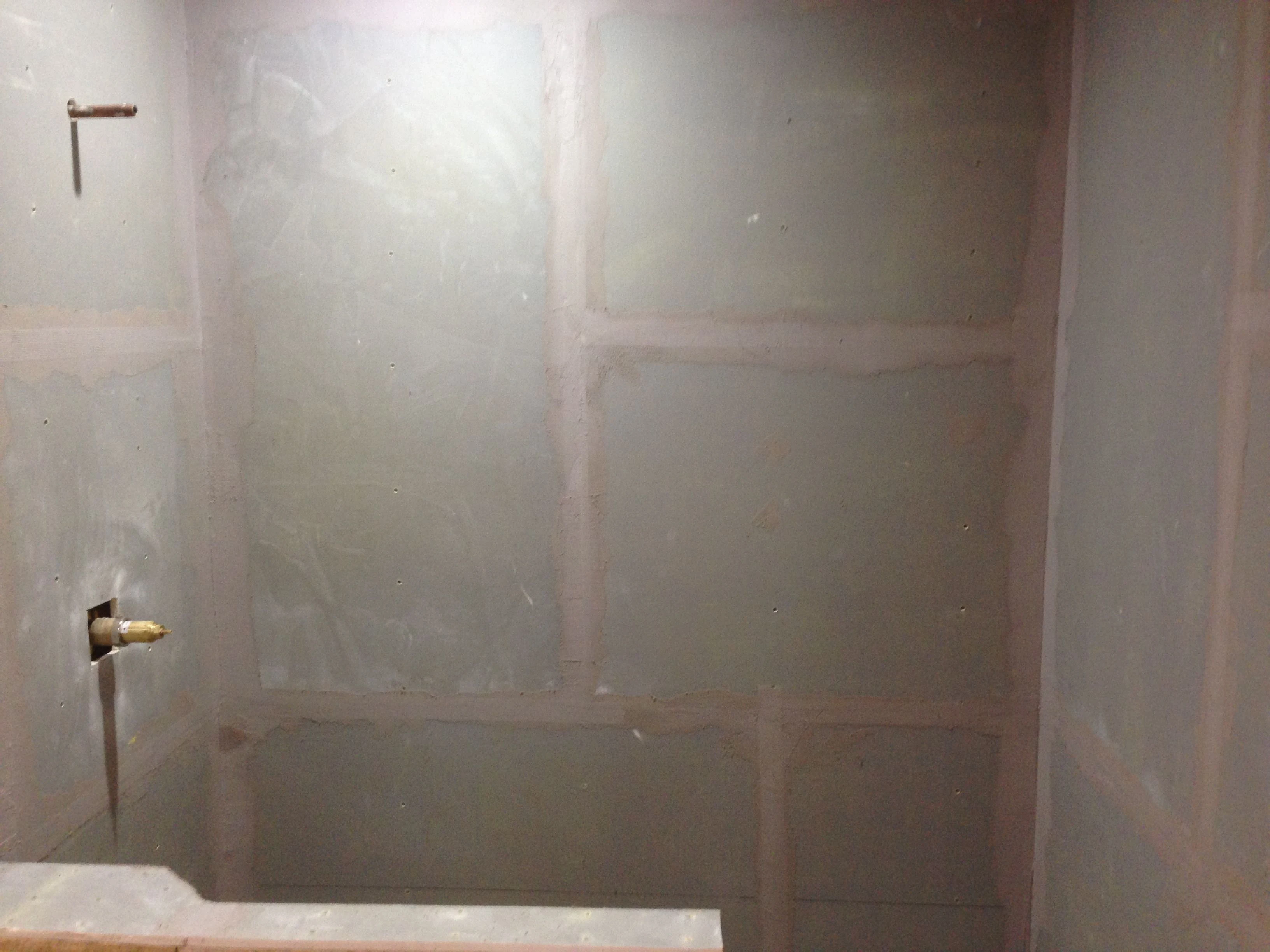 The shower is ready to tile now.