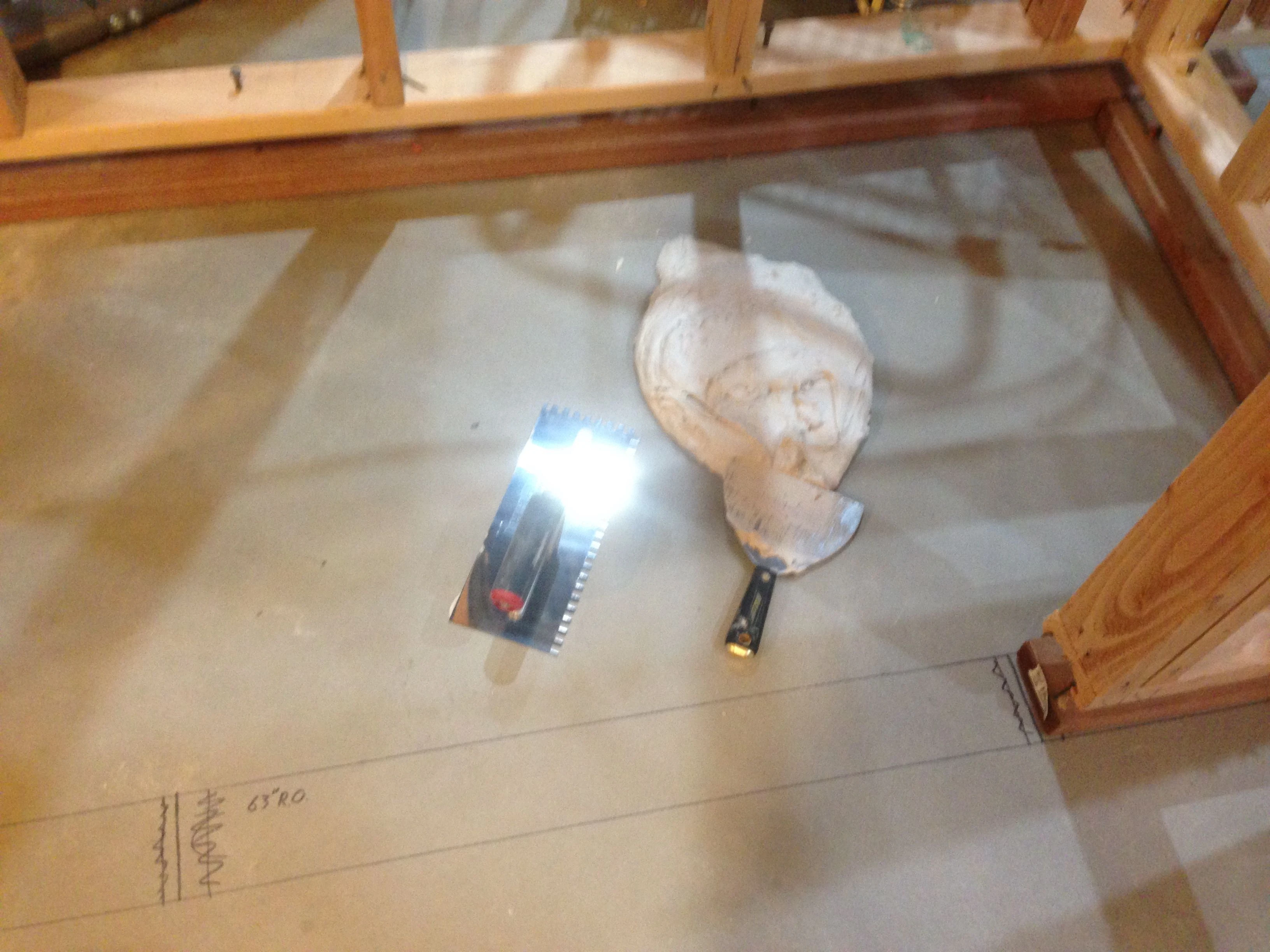 I didn&rsquo;t want to waste a bucket full of thinset, so&hellip;.