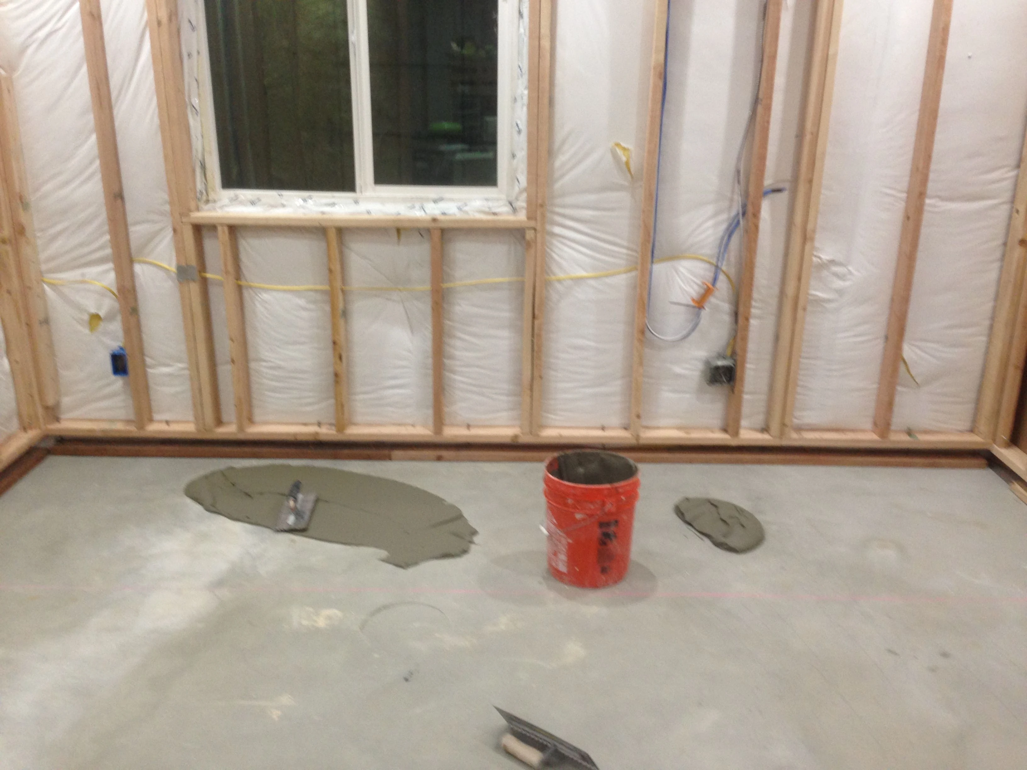 Starting the new room.