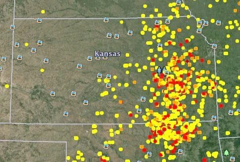 Topeka was the epicenter of burning, of the whole US, on Saturday.
