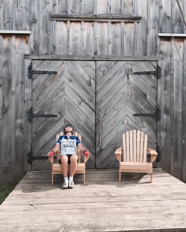 Trudi soaking up some sun.