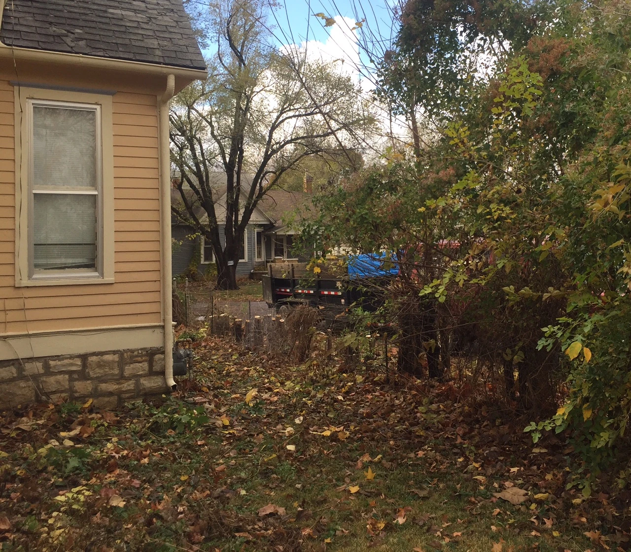 Partially done. Couldn’t take a finished photo because it was dark when I was mostly done.