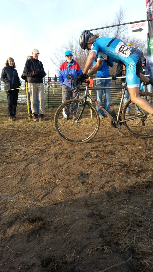 I was pretty gassed at the top of the slog-up. I could hardly wait to get on my bike and go back down the slick hill.