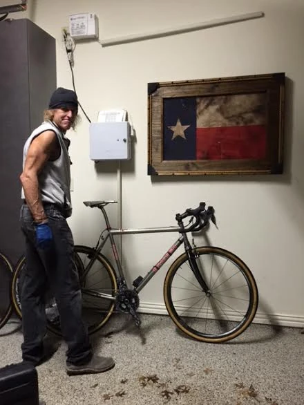 Rod&rsquo;s garage. Flying the colors.