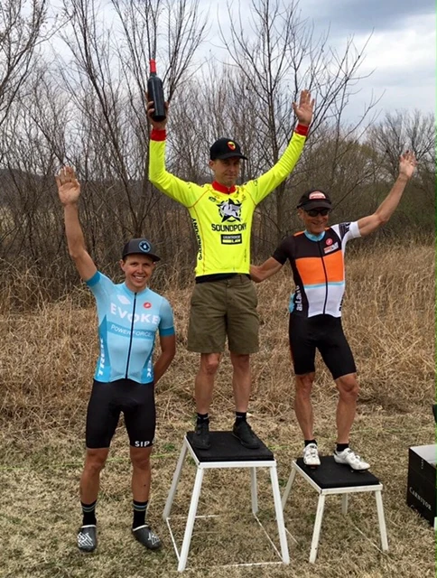 And wine for the winner. Rob, Jacob and Janne.