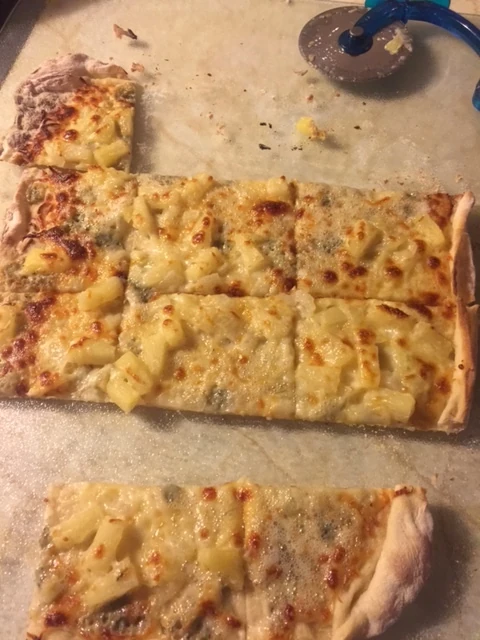 I made pizza last night.