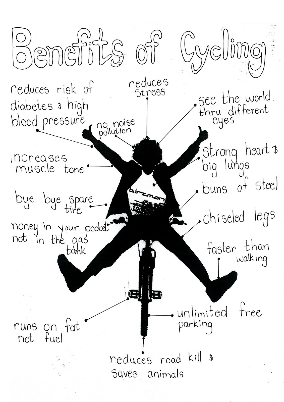 These are the benefits of cycling that might be classified as healthy.