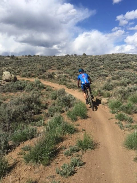 I hope a lot of the course flows like this. Here is Vincent riding.