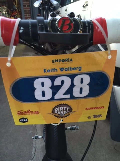 Keith was a little ahead of Kris. Kris was still assembling his bike while Keith was ready to race last night.