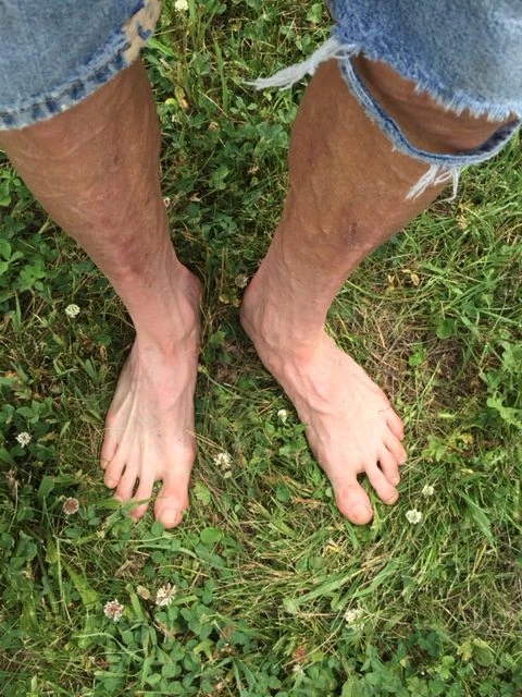 My feet are a little white from no sun. That is going to change.