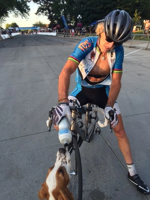 Tucker was thirsty after I finished.