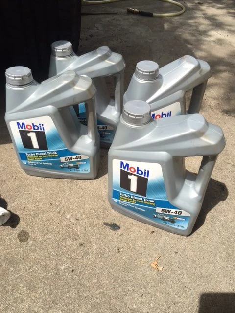 The van takes 15 quarts of oil. Man.