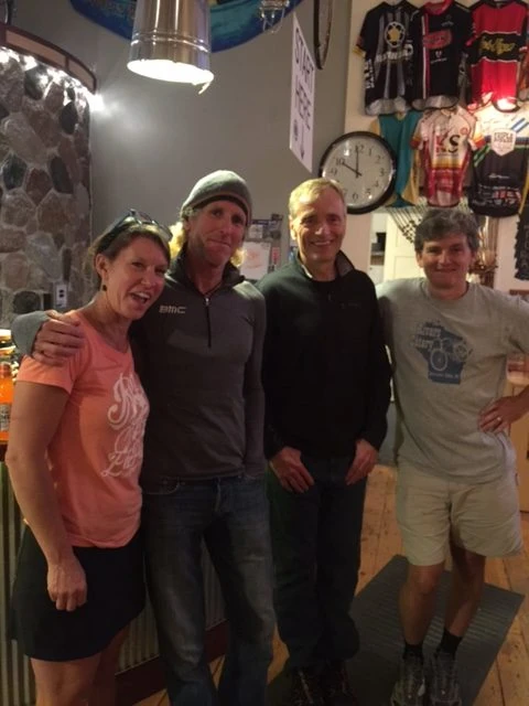 Beth, me Dennis and Mick last night at the Rivers Eatery.