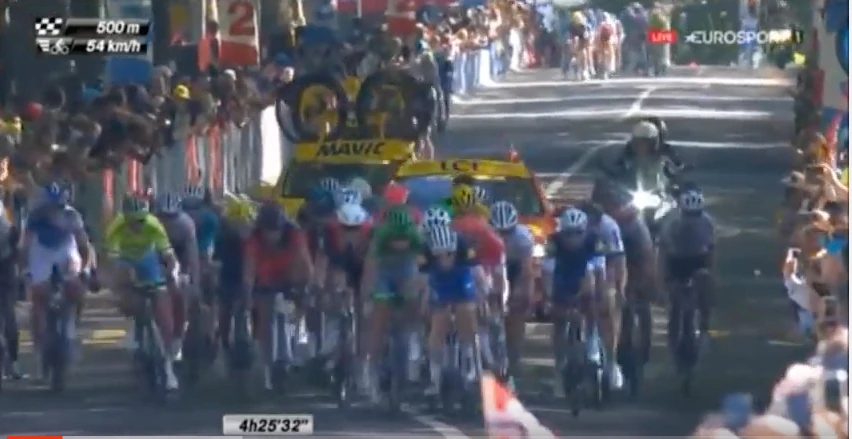 This picture shows the gap to the next group. 