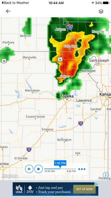 Hope this stays North as predicted.