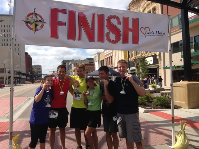 Catherine, Eric and Bill&rsquo;s team won the Downtown Adventure Race yesterday morning. Bill carried a Garmin with him and I heard it was over 5 miles of running. They are going to be sore, either today or tomorrow.