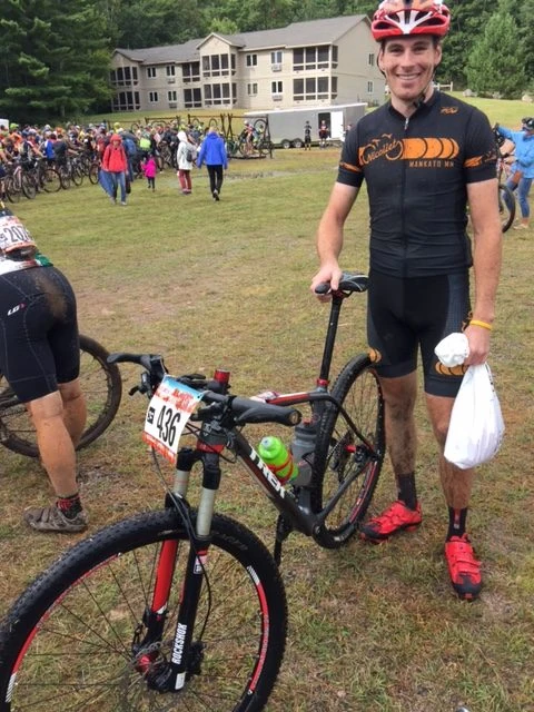 This is Kyle Krause. He rode the last 14 miles without a left crankarm. And finished under 3 hours. Pretty epic.