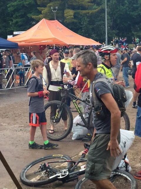 The pirate was still pushing rum at the finish. I took a shot midway during the race. It wasn&rsquo;t straight rum. Some concoction that tasted like cough syrup.