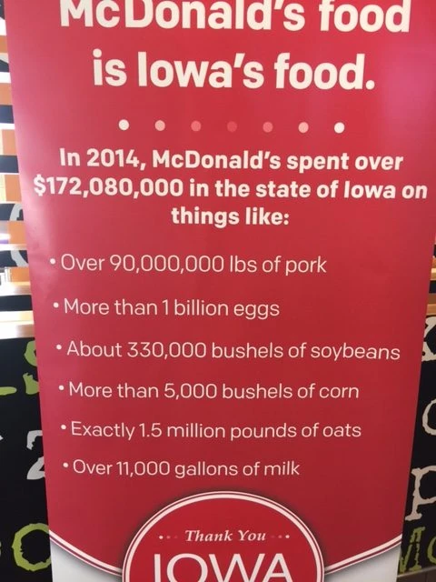 Big numbers at McDonalds. Crazy.