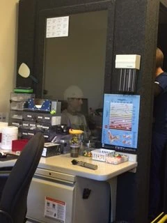 Getting my hearing checked. I couldn&rsquo;t hear shit.