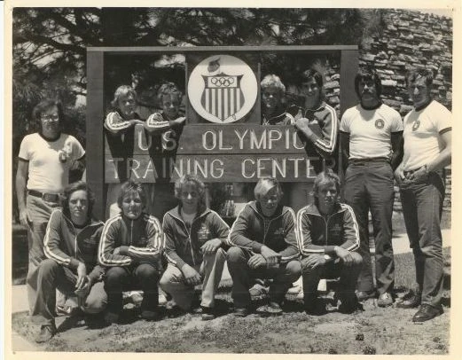 1978 Junior National Team Top L-R: Ed Burke, Jeff Bradley, Mark Frise, Ron Kiefel, Lee Ziff, Bill Humphries. Eddy B Bottom L-R: Thurlow Rogers, Greg Demgen, Greg Lemond, Bob Bergdahl, Chris Carmichael