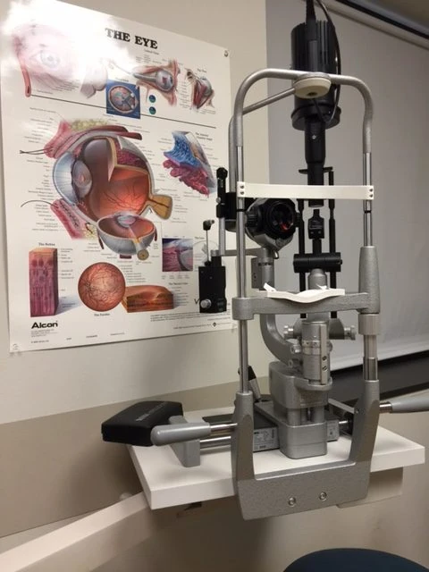 Pretty modern eye doctor&rsquo;s office.