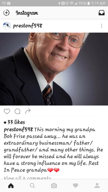 An Instagram post from Mark&rsquo;s son today.