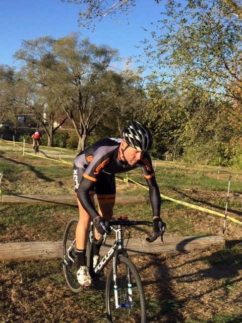 Shadd, Finn&rsquo;s dad, riding the logs.