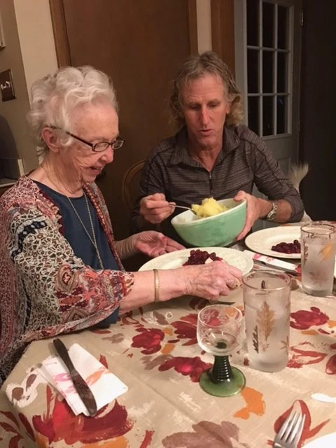 Catherine&rsquo;s mom and me yesterday.