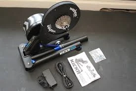 The Wahoo KickR trainer. Pretty great for a long winter.